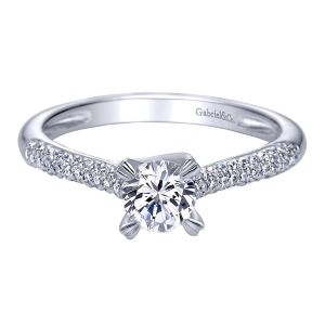 Gabriel 14 Karat Contemporary Engagement Ring ER94196W44JJ