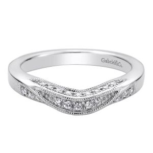 Gabriel 14 Karat Contemporary Wedding Band WB9267W44JJ