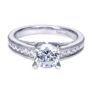 Gabriel 14 Karat Victorian Engagement Ring ER7735W44JJ