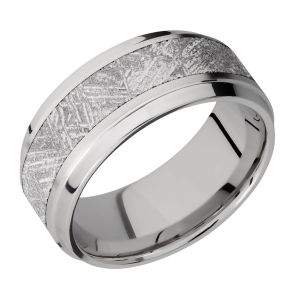 Lashbrook 9B15(S)/METEORITE Titanium Wedding Ring or Band