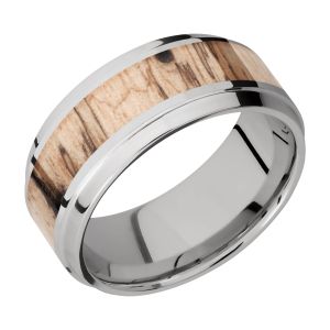 Lashbrook 9B15(S)/HARDWOOD Titanium Wedding Ring or Band