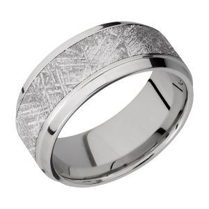 Lashbrook 9B16(S)/METEORITE Titanium Wedding Ring or Band