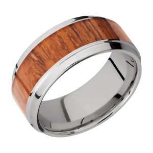Lashbrook 9B16(S)/HARDWOOD Titanium Wedding Ring or Band