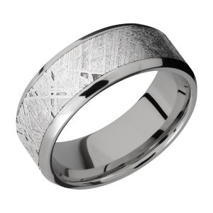 Lashbrook 9B17(NS)/METEORITE Titanium Wedding Ring or Band