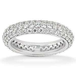 Taryn Collection Platinum Wedding/ Eternity Ring TQD 7 1 854