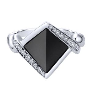 Gabriel Fashion Silver Braided Ladies' Ring LR50527SVJMC