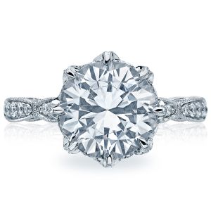 HT2604RD10 Platinum Tacori RoyalT Engagement Ring
