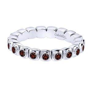 Gabriel Fashion Silver Stackable Stackable Ladies' Ring LR6805-7SVJGN