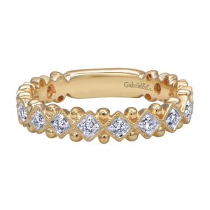 Gabriel Fashion 14 Karat Stackable Stackable Ladies' Ring LR4869Y44JJ