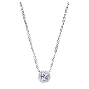 Gabriel Fashion 14 Karat Lusso Diamond Necklace NK1445W44JJ