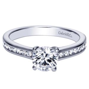 Gabriel 14 Karat Contemporary Engagement Ring ER98718W44JJ