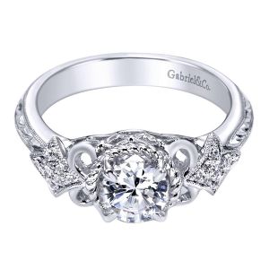 Gabriel 14 Karat Victorian Engagement Ring ER5462W44JJ