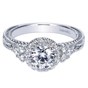 Gabriel 14 Karat Victorian Engagement Ring ER8792W44JJ