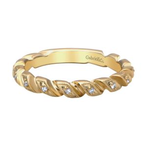 Gabriel Fashion 14 Karat Stackable Stackable Ladies' Ring LR4629Y44JJ