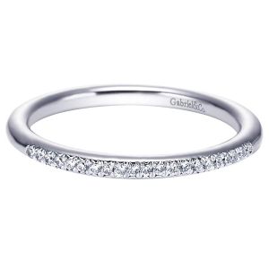 Gabriel 14 Karat Contemporary Wedding Band WB5415W44JJ