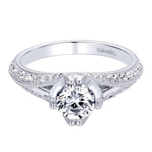 Gabriel 14 Karat Contemporary Engagement Ring ER9357W44JJ