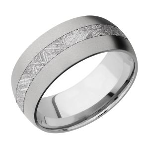 Lashbrook 9D13/METEORITE Titanium Wedding Ring or Band