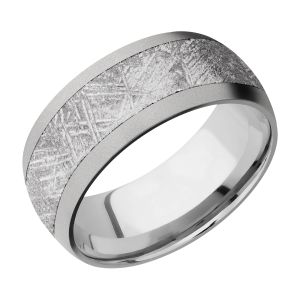 Lashbrook 9D16/METEORITE Titanium Wedding Ring or Band