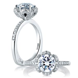 A.JAFFE 18 Karat Signature Engagement Ring MES560