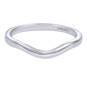 Gabriel 14 Karat Contemporary Wedding Band WB8424W4JJJ