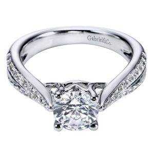 Gabriel 14 Karat Contemporary Engagement Ring ER6392W44JJ