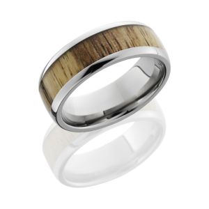Lashbrook HW8D15/TAMARIND POLISH Hard Wood Wedding Ring or Band