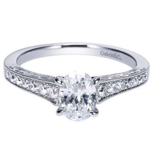 Gabriel 14 Karat Victorian Engagement Ring ER8805W44JJ