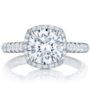 Tacori HT254725CU85 18 Karat Petite Crescent Engagement Ring