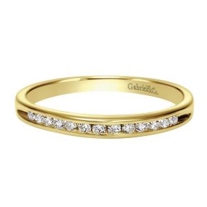 Gabriel 14 Karat Contemporary Wedding Band WB2150Y44JJ