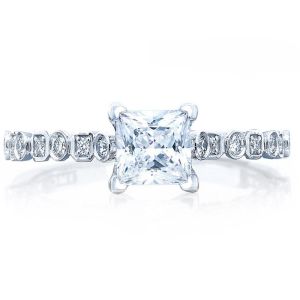 Tacori 201-2PR5 18 Karat Sculpted Crescent Engagement Ring