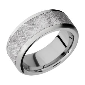 Lashbrook 9F16/METEORITE Titanium Wedding Ring or Band