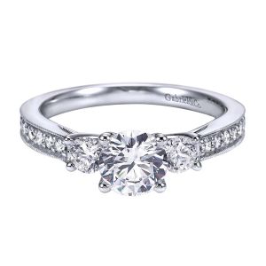 Gabriel 14 Karat Victorian Engagement Ring ER6629W44JJ