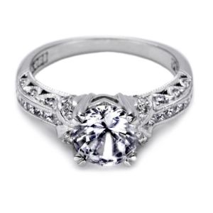 Tacori Crescent 18 Karat Engagement Ring HT2371
