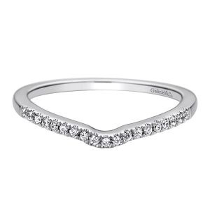 Gabriel 14 Karat Contemporary Wedding Band WB9488W44JJ