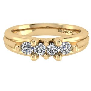 Gabriel 14 Karat Contemporary Wedding Band WB3751Y44JJ