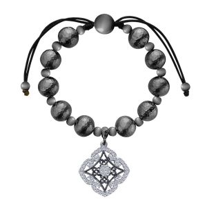 Gabriel Fashion Silver Bacca Beads Tennis Bracelet TB3402SVJWS