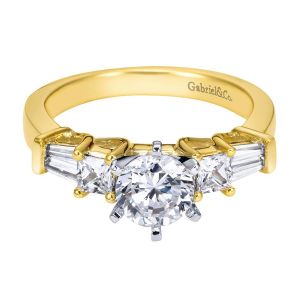 Gabriel 14 Karat Contemporary Engagement Ring ER3693M44JJ