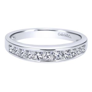 Gabriel 14 Karat Contemporary Wedding Band WB1737W44JJ