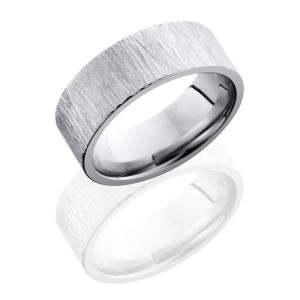 Lashbrook CC8F Treebark 1 Cobalt Chrome Wedding Ring or Band