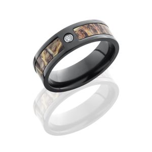 Lashbrook ZCAMO7F15SEG-RTMAX4DIA.05B POLISH Camo Wedding Ring or Band