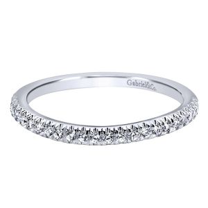 Gabriel 14 Karat Contemporary Wedding Band WB10141W44JJ