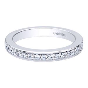 Gabriel 14 Karat Contemporary Wedding Band WB9638W44JJ