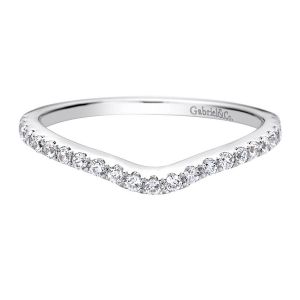 Gabriel 14 Karat Contemporary Wedding Band WB9247W44JJ