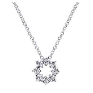 Gabriel Fashion 14 Karat Lusso Diamond Chain Necklace NK4903W45JJ