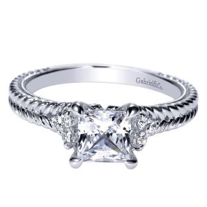 Gabriel 14 Karat Contemporary Engagement Ring ER8815W44JJ