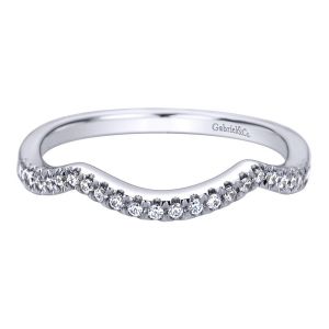 Gabriel 14 Karat Contemporary Wedding Band WB9504W44JJ