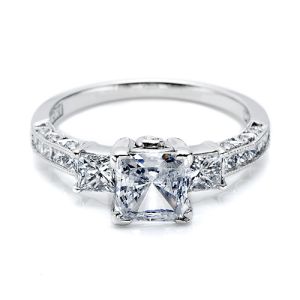 Tacori Platinum Crescent Engagement Ring HT2264