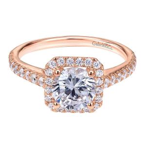 Gabriel 14 Karat Victorian Engagement Ring ER7252K44JJ