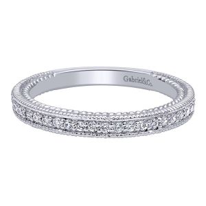 Gabriel 14 Karat Contemporary Wedding Band WB10912W44JJ