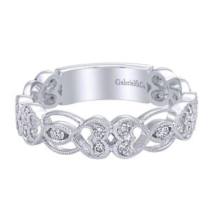 Gabriel Fashion 14 Karat Stackable Stackable Ladies' Ring LR5977-5W45JJ